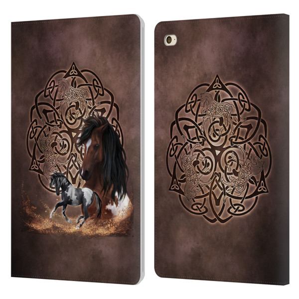 Brigid Ashwood Celtic Wisdom Horse Leather Book Wallet Case Cover For Apple iPad mini 4