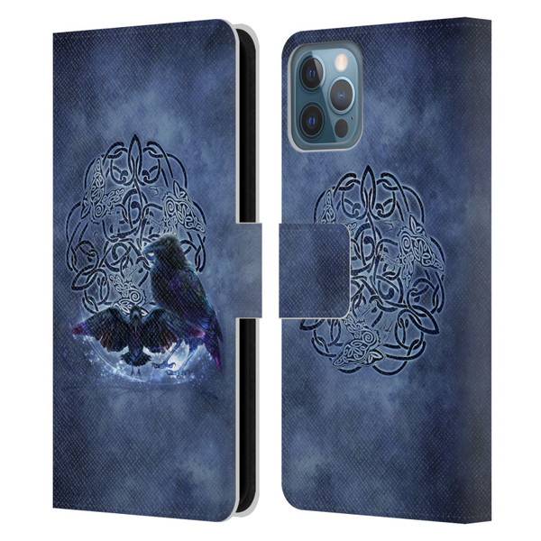 Brigid Ashwood Celtic Wisdom Raven Leather Book Wallet Case Cover For Apple iPhone 12 / iPhone 12 Pro