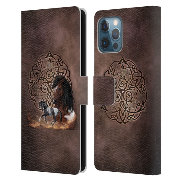 Brigid Ashwood Celtic Wisdom Horse Leather Book Wallet Case Cover For Apple iPhone 12 Pro Max