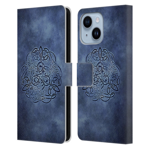 Brigid Ashwood Celtic Wisdom Knot Raven Leather Book Wallet Case Cover For Apple iPhone 14 Plus