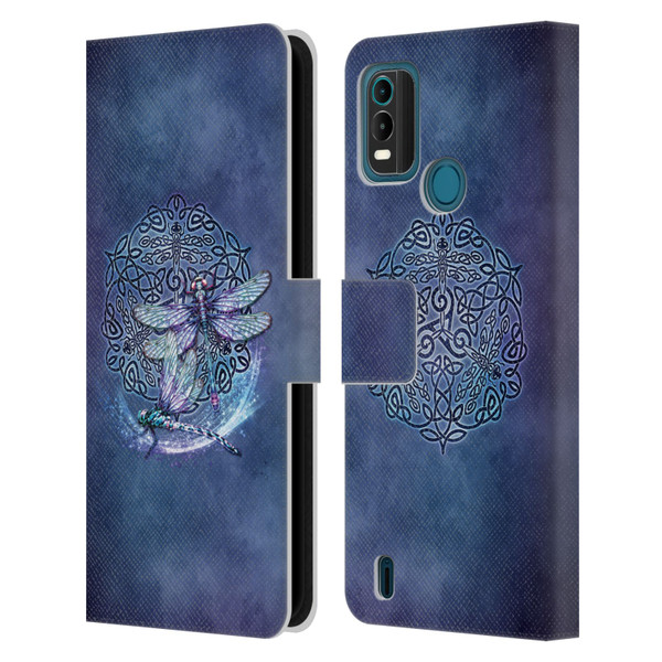 Brigid Ashwood Celtic Wisdom Dragonfly Leather Book Wallet Case Cover For Nokia G11 Plus