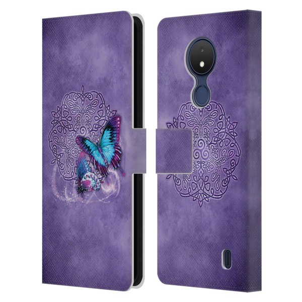 Brigid Ashwood Celtic Wisdom Butterfly Leather Book Wallet Case Cover For Nokia C21