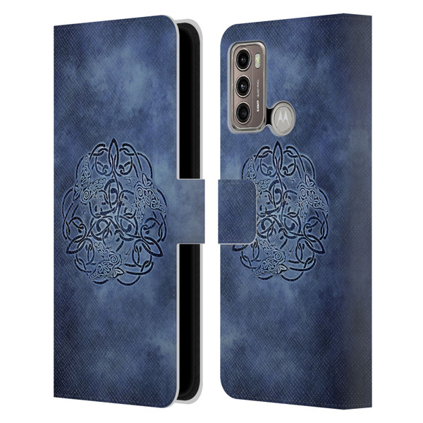 Brigid Ashwood Celtic Wisdom Knot Raven Leather Book Wallet Case Cover For Motorola Moto G60 / Moto G40 Fusion