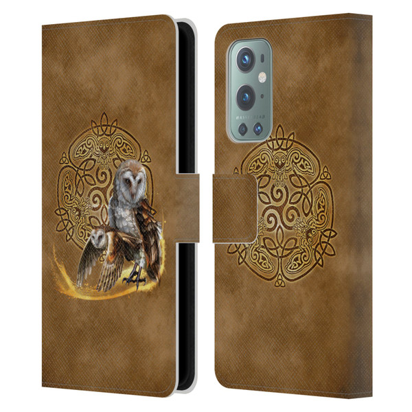 Brigid Ashwood Celtic Wisdom Owl Leather Book Wallet Case Cover For OnePlus 9