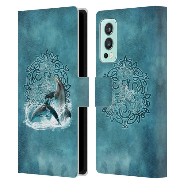 Brigid Ashwood Celtic Wisdom Dolphin Leather Book Wallet Case Cover For OnePlus Nord 2 5G