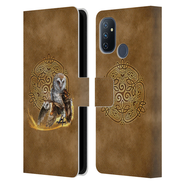 Brigid Ashwood Celtic Wisdom Owl Leather Book Wallet Case Cover For OnePlus Nord N100