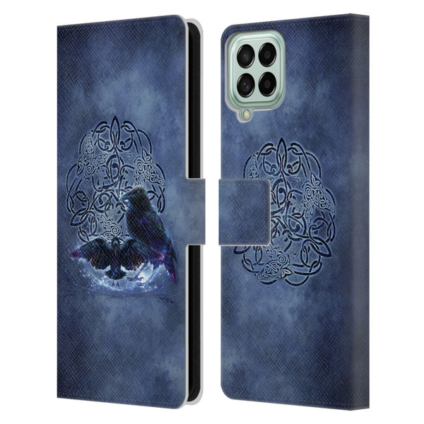 Brigid Ashwood Celtic Wisdom Raven Leather Book Wallet Case Cover For Samsung Galaxy M33 (2022)