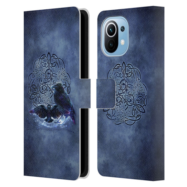 Brigid Ashwood Celtic Wisdom Raven Leather Book Wallet Case Cover For Xiaomi Mi 11