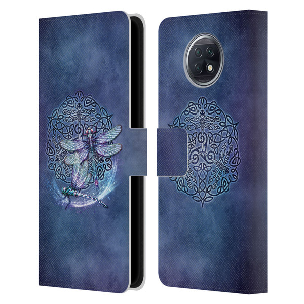 Brigid Ashwood Celtic Wisdom Dragonfly Leather Book Wallet Case Cover For Xiaomi Redmi Note 9T 5G