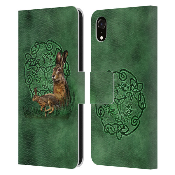 Brigid Ashwood Celtic Wisdom 2 Hare Leather Book Wallet Case Cover For Apple iPhone XR