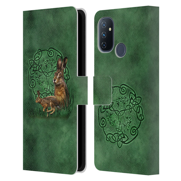 Brigid Ashwood Celtic Wisdom 2 Hare Leather Book Wallet Case Cover For OnePlus Nord N100