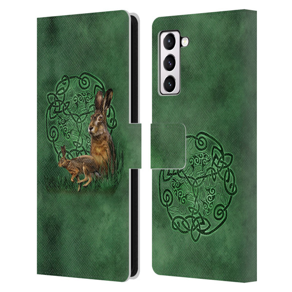 Brigid Ashwood Celtic Wisdom 2 Hare Leather Book Wallet Case Cover For Samsung Galaxy S21+ 5G