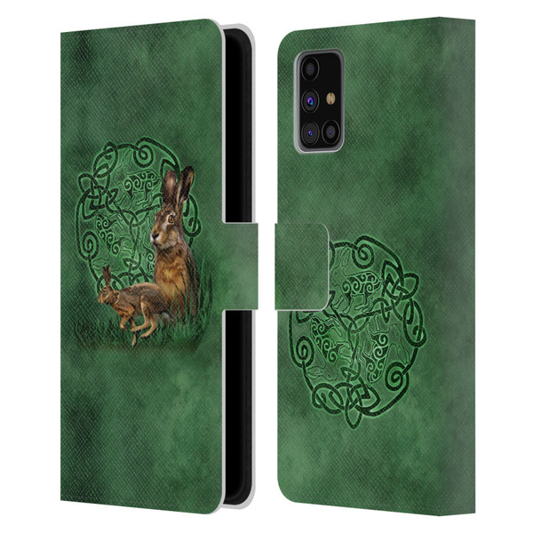 Brigid Ashwood Celtic Wisdom 2 Hare Leather Book Wallet Case Cover For Samsung Galaxy M31s (2020)