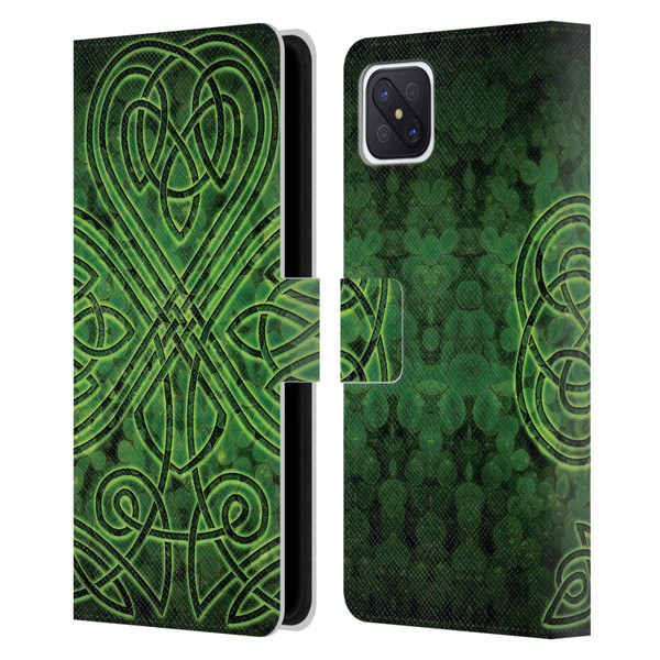 Brigid Ashwood Celtic Wisdom 3 Irish Shamrock Leather Book Wallet Case Cover For OPPO Reno4 Z 5G