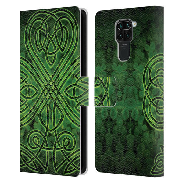 Brigid Ashwood Celtic Wisdom 3 Irish Shamrock Leather Book Wallet Case Cover For Xiaomi Redmi Note 9 / Redmi 10X 4G