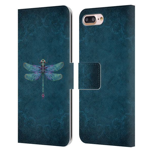 Brigid Ashwood Winged Things Dragonfly Leather Book Wallet Case Cover For Apple iPhone 7 Plus / iPhone 8 Plus