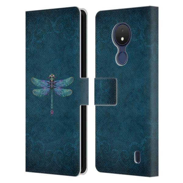 Brigid Ashwood Winged Things Dragonfly Leather Book Wallet Case Cover For Nokia C21