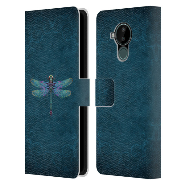 Brigid Ashwood Winged Things Dragonfly Leather Book Wallet Case Cover For Nokia C30