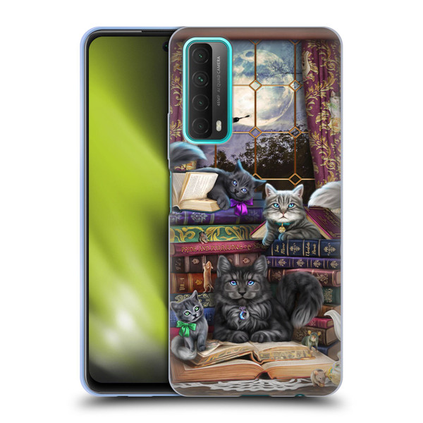 Brigid Ashwood Cats Storytime Cats And Books Soft Gel Case for Huawei P Smart (2021)