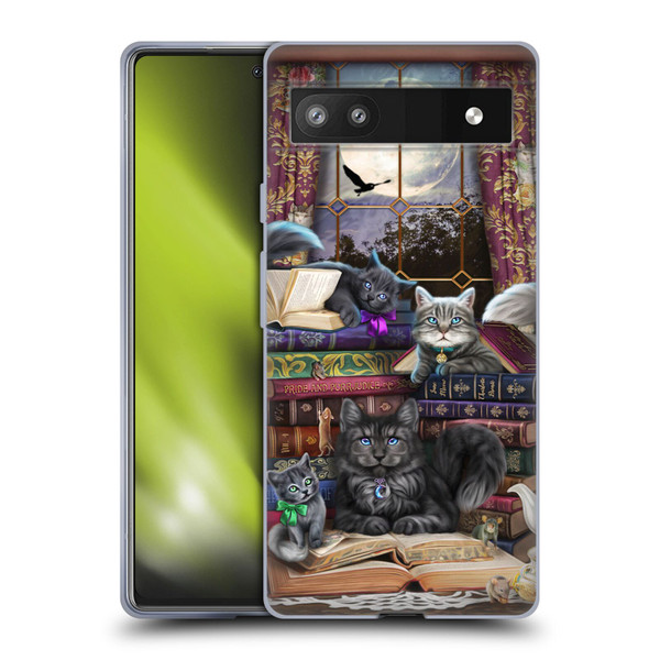 Brigid Ashwood Cats Storytime Cats And Books Soft Gel Case for Google Pixel 6a