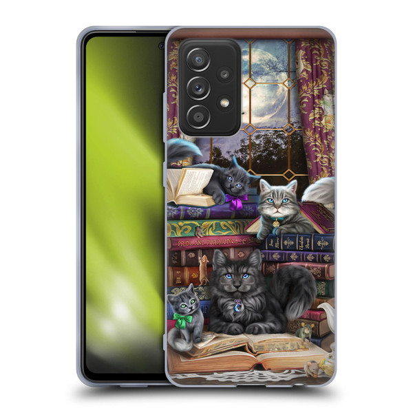 Brigid Ashwood Cats Storytime Cats And Books Soft Gel Case for Samsung Galaxy A52 / A52s / 5G (2021)