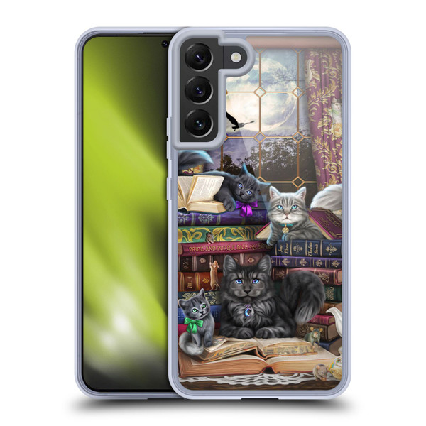 Brigid Ashwood Cats Storytime Cats And Books Soft Gel Case for Samsung Galaxy S22+ 5G