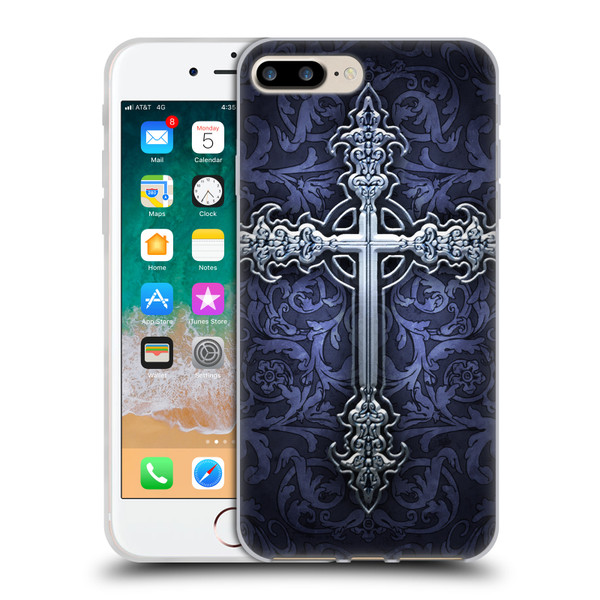 Brigid Ashwood Crosses Gothic Soft Gel Case for Apple iPhone 7 Plus / iPhone 8 Plus