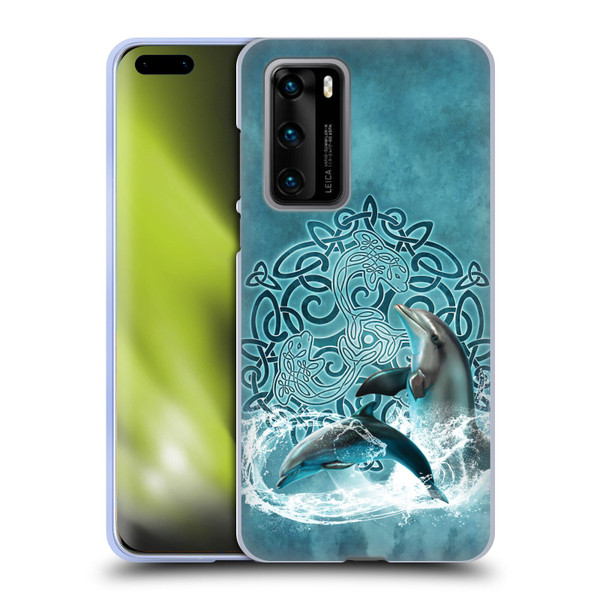 Brigid Ashwood Celtic Wisdom Dolphin Soft Gel Case for Huawei P40 5G
