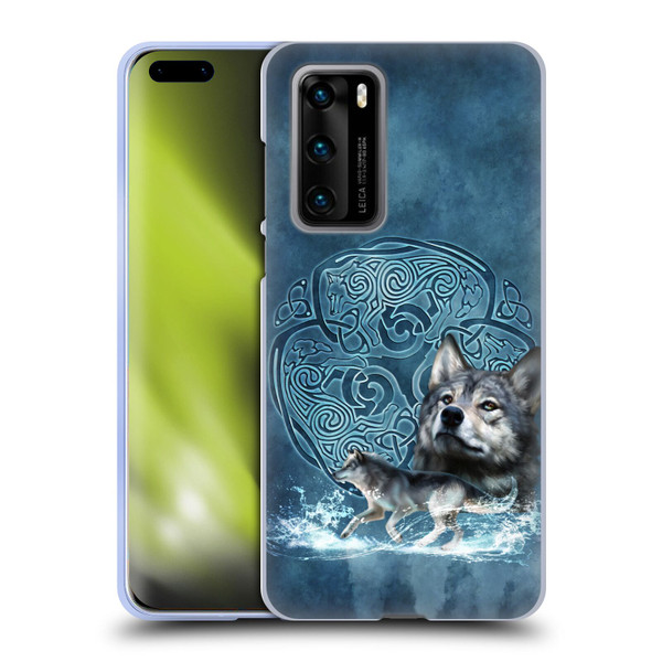 Brigid Ashwood Celtic Wisdom Wolf Soft Gel Case for Huawei P40 5G