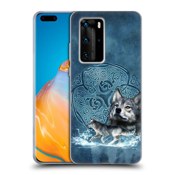 Brigid Ashwood Celtic Wisdom Wolf Soft Gel Case for Huawei P40 Pro / P40 Pro Plus 5G