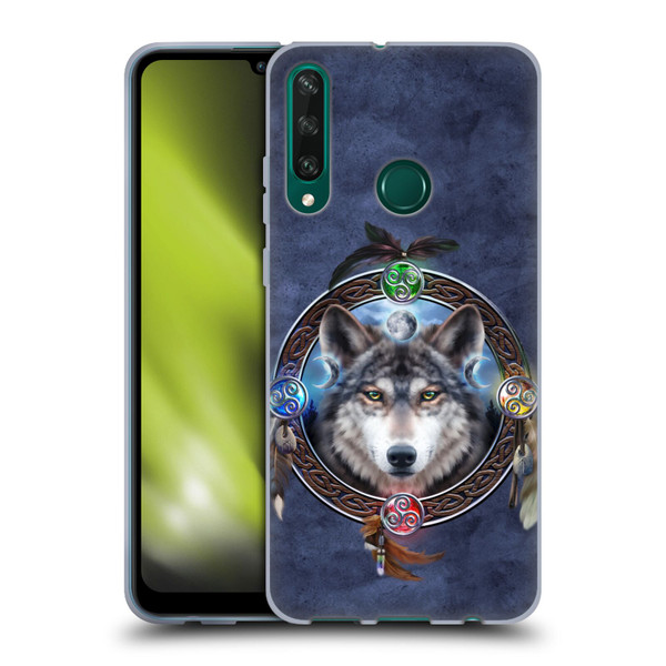 Brigid Ashwood Celtic Wisdom Wolf Guide Soft Gel Case for Huawei Y6p