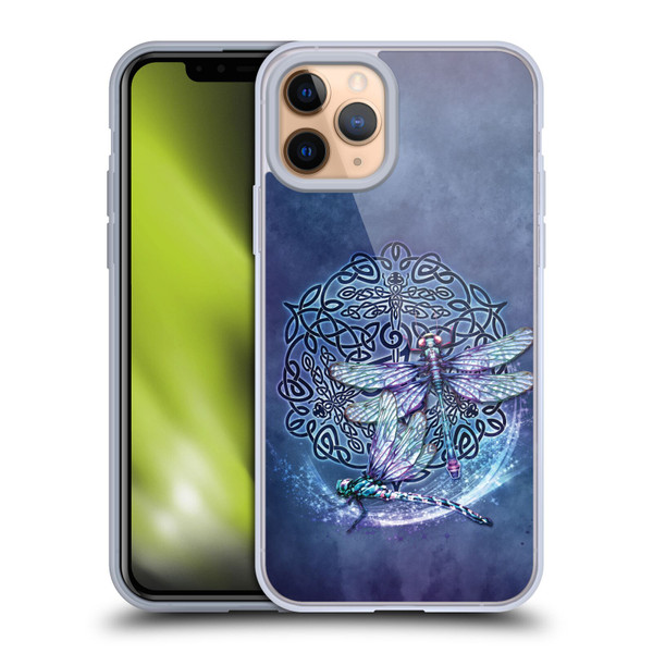 Brigid Ashwood Celtic Wisdom Dragonfly Soft Gel Case for Apple iPhone 11 Pro