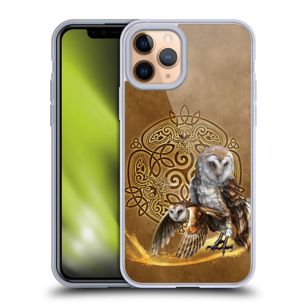Brigid Ashwood Celtic Wisdom Owl Soft Gel Case for Apple iPhone 11 Pro