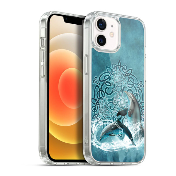 Brigid Ashwood Celtic Wisdom Dolphin Soft Gel Case for Apple iPhone 12 / iPhone 12 Pro & MagSafe