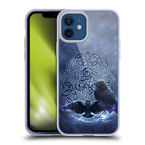 Brigid Ashwood Celtic Wisdom Raven Soft Gel Case for Apple iPhone 12 / iPhone 12 Pro