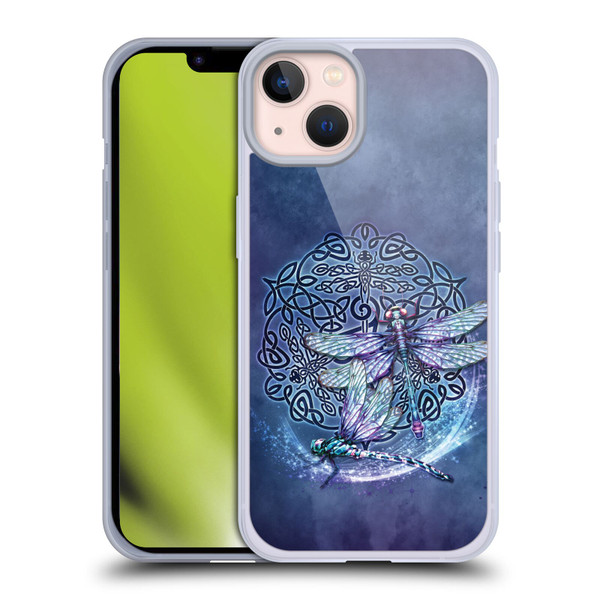 Brigid Ashwood Celtic Wisdom Dragonfly Soft Gel Case for Apple iPhone 13