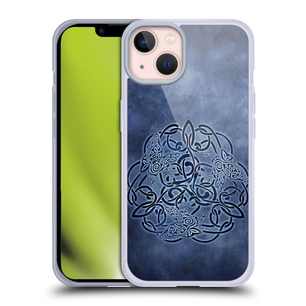 Brigid Ashwood Celtic Wisdom Knot Raven Soft Gel Case for Apple iPhone 13