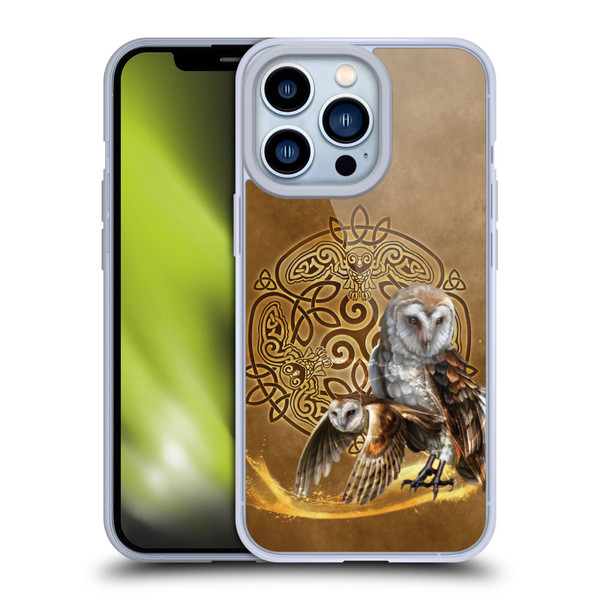 Brigid Ashwood Celtic Wisdom Owl Soft Gel Case for Apple iPhone 13 Pro