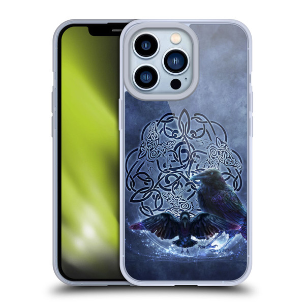 Brigid Ashwood Celtic Wisdom Raven Soft Gel Case for Apple iPhone 13 Pro