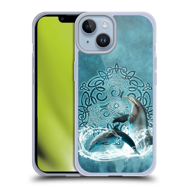 Brigid Ashwood Celtic Wisdom Dolphin Soft Gel Case for Apple iPhone 14