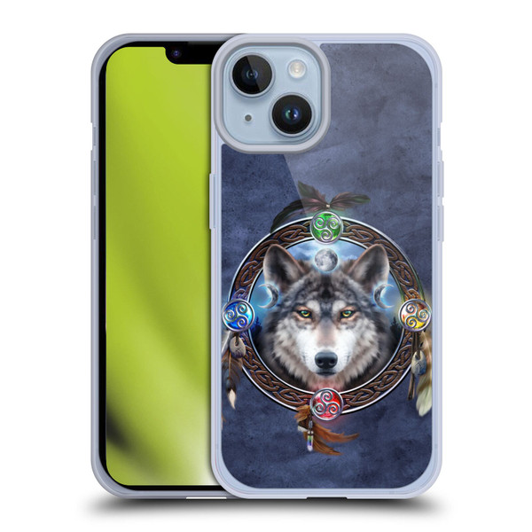 Brigid Ashwood Celtic Wisdom Wolf Guide Soft Gel Case for Apple iPhone 14