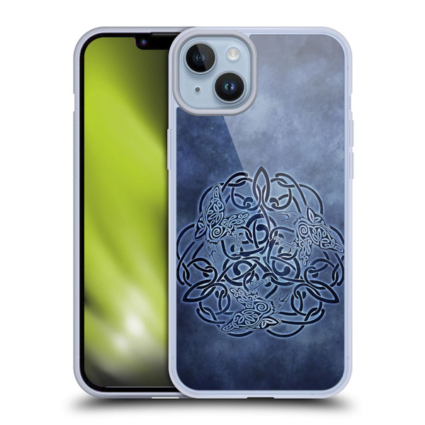Brigid Ashwood Celtic Wisdom Knot Raven Soft Gel Case for Apple iPhone 14 Plus