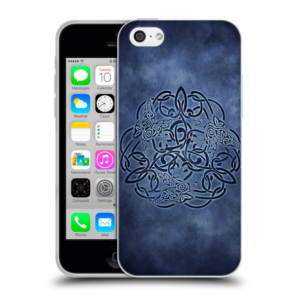 Brigid Ashwood Celtic Wisdom Knot Raven Soft Gel Case for Apple iPhone 5c