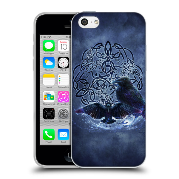 Brigid Ashwood Celtic Wisdom Raven Soft Gel Case for Apple iPhone 5c