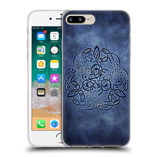 Brigid Ashwood Celtic Wisdom Knot Raven Soft Gel Case for Apple iPhone 7 Plus / iPhone 8 Plus