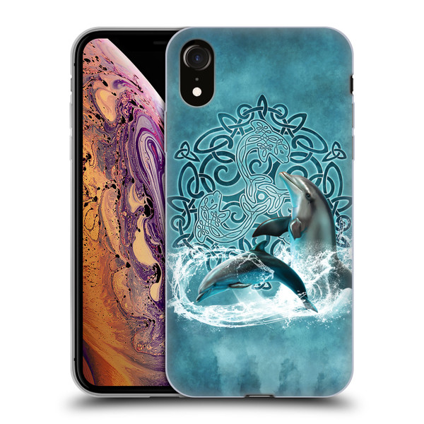 Brigid Ashwood Celtic Wisdom Dolphin Soft Gel Case for Apple iPhone XR