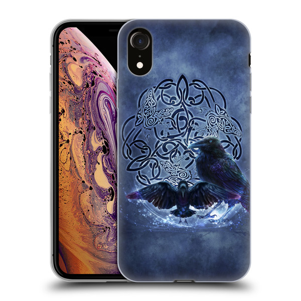 Brigid Ashwood Celtic Wisdom Raven Soft Gel Case for Apple iPhone XR