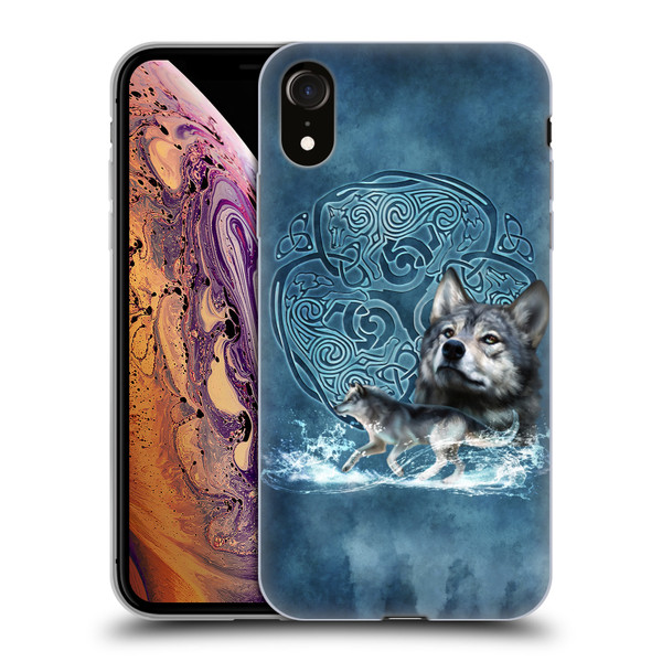 Brigid Ashwood Celtic Wisdom Wolf Soft Gel Case for Apple iPhone XR