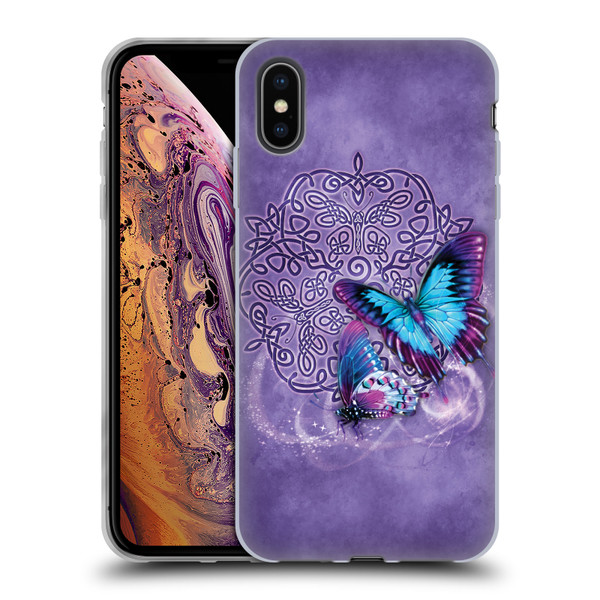 Brigid Ashwood Celtic Wisdom Butterfly Soft Gel Case for Apple iPhone XS Max