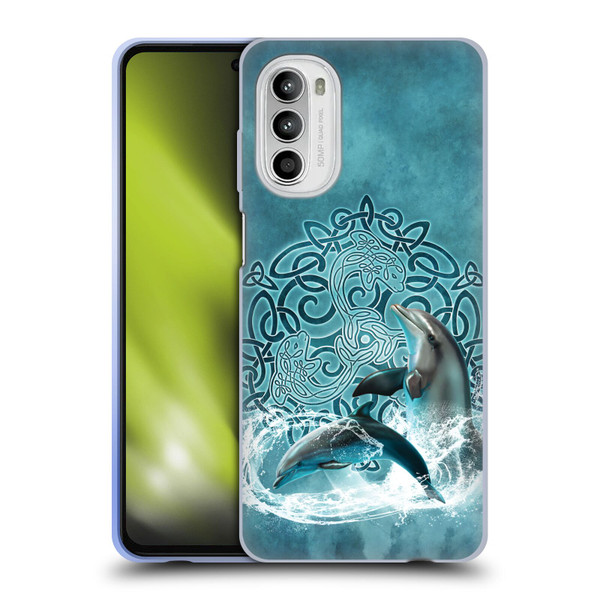 Brigid Ashwood Celtic Wisdom Dolphin Soft Gel Case for Motorola Moto G52
